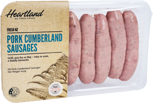Fresh NZ Pork Cumberland Sausages Package
