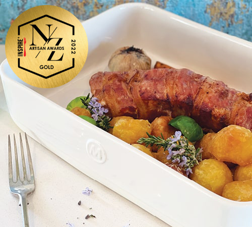 Delicious NZ Pork Loin Wrapped in Bacon (Artisan Awards Gold)