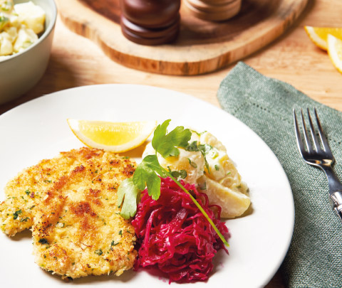Parmesan Herb Pork Schnitzel